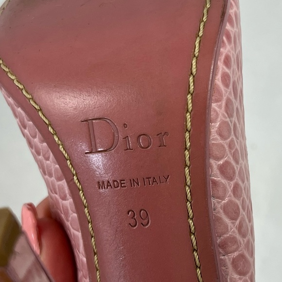 Dior pink and crystal pumps 39 - Picture 5 of 9